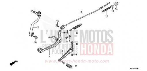 PEDALE CRF100FD de 2013